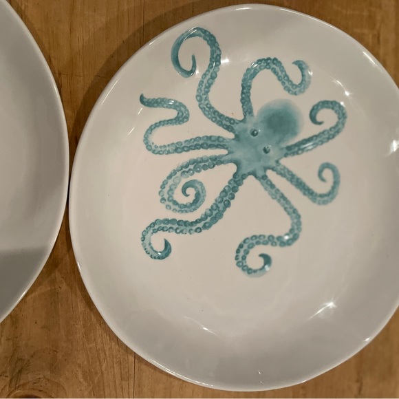 Sigrid Olsen Melamine Dinner Plates Set of 6 Sea Life Beach Coastal Ocean 11” - Picture 4 of 9